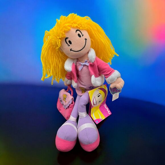 2000 Warner Bros Sky Yellow Hair 13" Plush Toy Doll Pink Tweety Bird Dress Purse - Picture 2 of 13